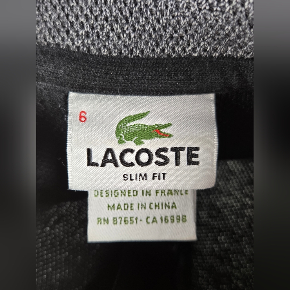 Lacoste 100% Cotton Preppy Elevated Basic Long Sl… - image 4